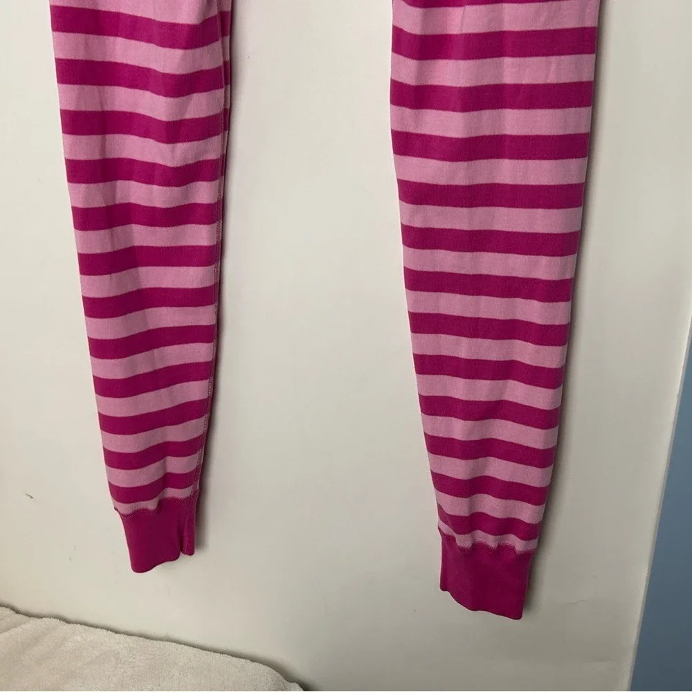 Hanna Andersson Pink‎ Stripe Barbiecore Pajama Pants Girls Large
